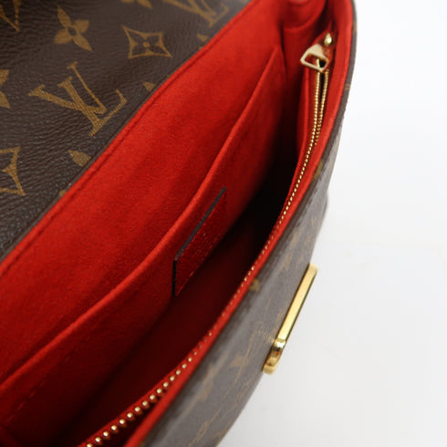LOUIS VUITTON LV GHW Saint Placide Chain Shoulder Bag M43713 Monogram Brown/Red v1