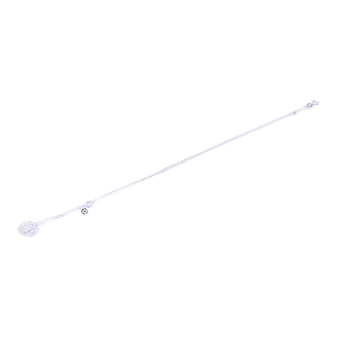 Fine Jewelry 0.10ct Diamond Necklace Accessories 18K White Gold