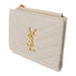 SAINT LAURENT YSL GHW Wallet 575879 Calfskin Leather White