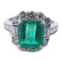 FINE JEWELRY 2.04ct Emerald 0.92ct Diamond Ring PT950 Platinum US#6