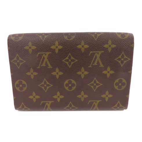 LOUIS VUITTON LV GHW Pochette Passport Long Wallet M60135 Monogram Brown