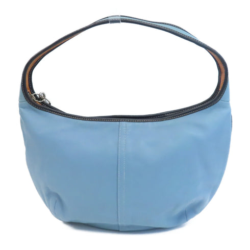 COACH SHW Hand Bag Calfskin Leather #9293 Light Blue