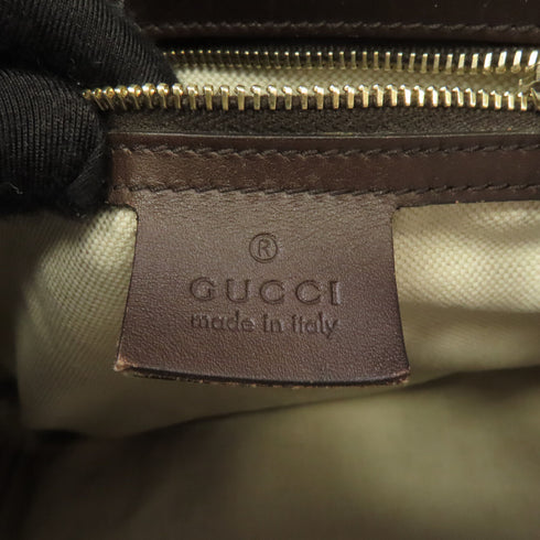GUCCI GG GHW 2 Way Shoulder Boston Bag 247205 Canvas Leather Brown