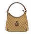 GUCCI GG GHW Abbey Shoulder Bag 130738 Canvas Brown