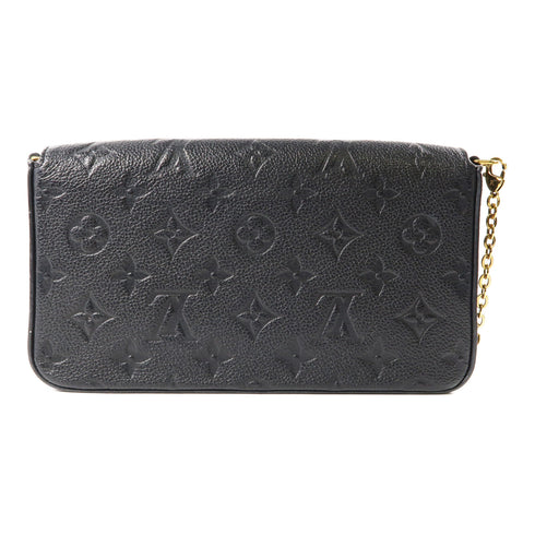 LOUIS VUITTON LV Felicie Pochette Shoulder Bag M82477 Monogram Empreinte Black