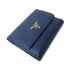 PRADA GHW Fold Wallet 1MH523 Saffiano Leather Navy