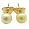 MIKIMOTO Pearl Earrings 18K Yellow Gold
