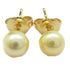 MIKIMOTO Pearl Earrings 18K Yellow Gold