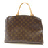 LOUIS VUITTON LV GHW Petit Palais 2 Way Shoulder Handbag Monogram Brown