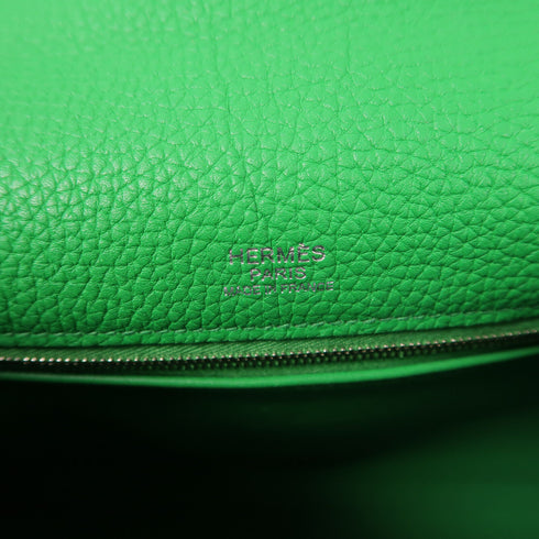 HERMES PHW Kelly 32 Ghillies 2 Way Bag Swift Leather/Clemence Leather Bambou