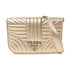 PRADA SHW Shoulder Bag Chain Calfskin Leather 1BP013 Gold