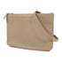 CELINE GHW Trio Shoulder Bag Lambskin Leather Khaki