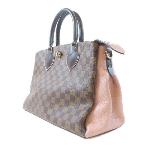 LOUIS VUITTON LV GHW Normandy 2 Way Bag N41488 Damier Brown/Pink