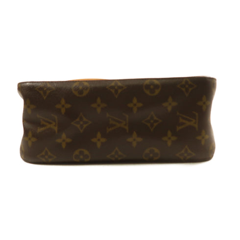 LOUIS VUITTON LV GHW Looping MM Shoulder Bag Monogram M51146 Brown