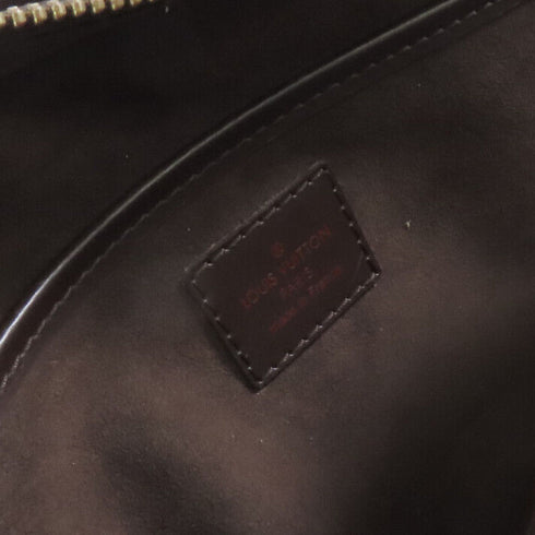 LOUIS VUITTON LV GHW Saint Louis Clutch Bag Pouch N51993 Damier Ebene Brown