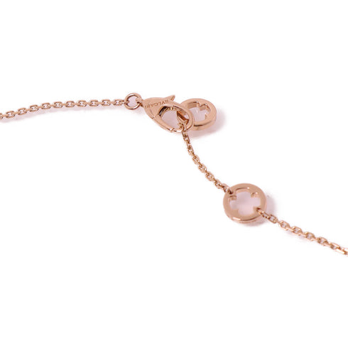 BVLGARI Fiorever Necklace 358428 18K Pink Gold/Diamond/Ruby Red