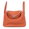 HERMES PHW Lindy 26 2 Way Shoulder Bag Taurillon Clemence Capucine