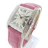 CARTIER Tank Anglaise Quartz Movement Wrist watch 18K White Gold Silver #14.5cm