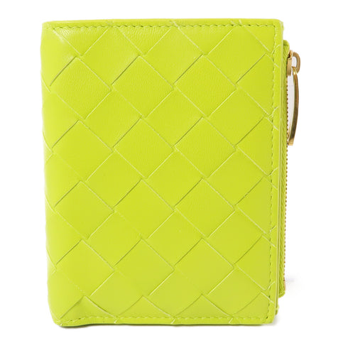 BOTTEGA VENETA BV Wallet Intrecciato Leather Lime