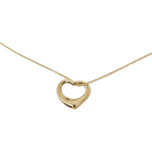 TIFFANY&CO Open Heart Necklace 18K Yellow Gold v1
