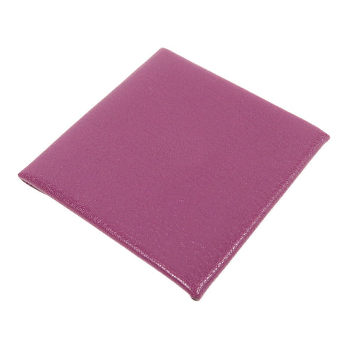 HERMES PHW Bastia Change Purse Chevre Leather Purple