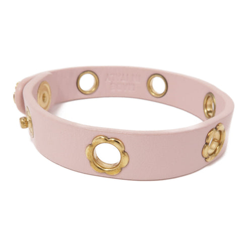 Salvatore Ferragamo Bracelet Metal/Leather Pink