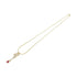 FINE JEWELRY 8.84g Ruby Necklace 18K Yellow Gold #40cm