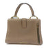 Miu Miu GHW 2 Way Shoulder Bag Handbag Calfskin Leather Beige Brown
