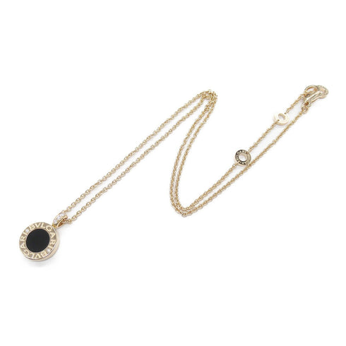 BVLGARI Bvlgari Bvlgari Necklace Diamond Onyx 18K Pink Gold