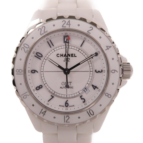CHANEL CC J12 GMT Automatic Watch H2126 Ceramic White