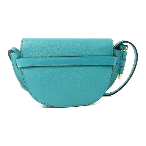 LOEWE GHW Mini Gate Shoulder Bag 27192 Calfskin Leather Green