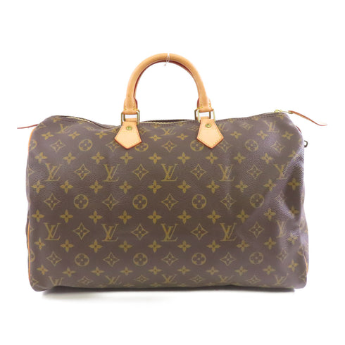 LOUIS VUITTON LV GHW Speedy 40 Handbag Boston Bag M41522 Monogram Brown v1