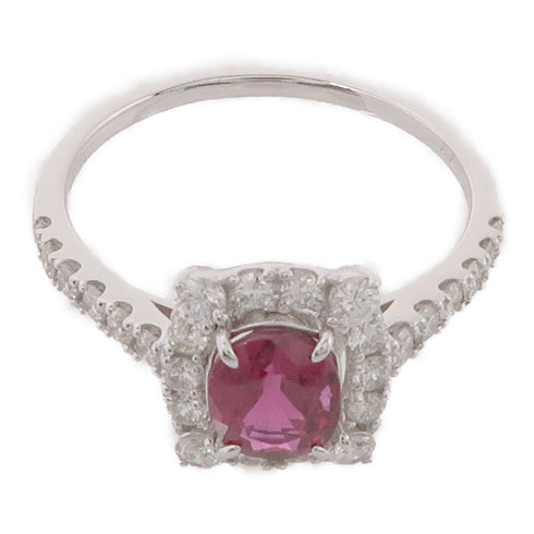 JEWELRY 1.20ct Ruby 0.61ct Diamond Ring PT950 Platinum US#8.25