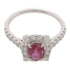 JEWELRY 1.20ct Ruby 0.61ct Diamond Ring PT950 Platinum US#8.25