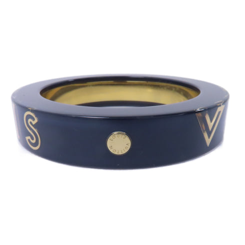 LOUIS VUITTON LV Bracelet Accessories GA0142 PVC Black Gold