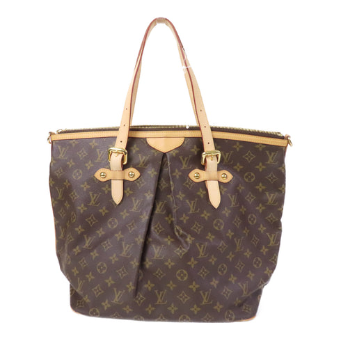 LOUIS VUITTON LV GHW Palermo GM 2 Way Shoulder Bag Handbag M40146 Monogram Brown