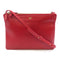 CELINE GHW Trio Shoulder Bag Crossbody Leather Red
