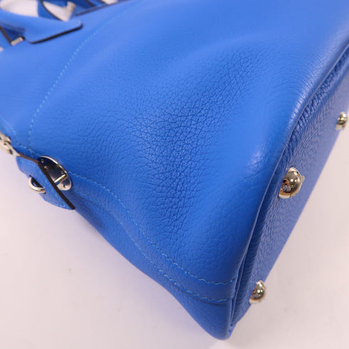 HERMES PHW Bolide 31 2 Way Bag Taurillon Clemence Leather T7 Bleu Hydra