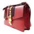 GUCCI GG GHW Sylvie Shoulder Bag 421882 Leather Red
