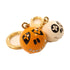 LOUIS VUITTON LV GHW Key Ring Charm Metal M65377 Orange/White