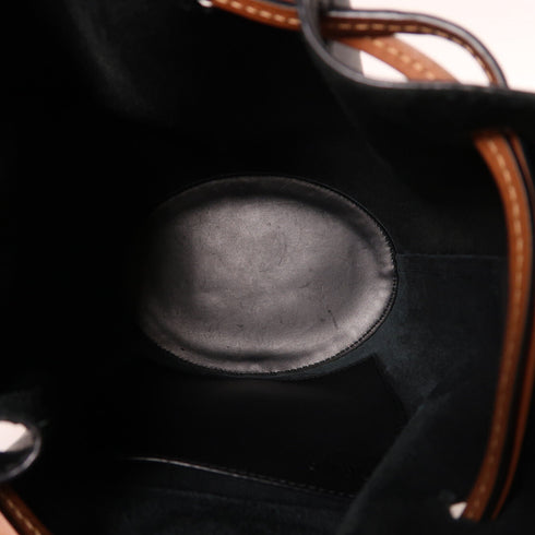 LOEWE GHW Balloon Shoulder Bag Calfskin Leather Black/Brown