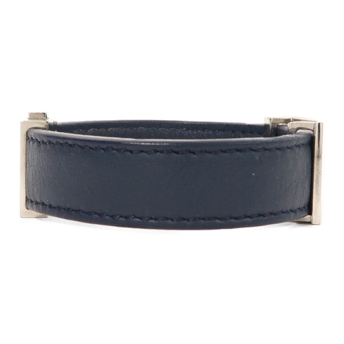 FENDI SHW Bracelet Calfskin Leather Blue