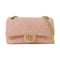 CHANEL Quilted CC GHW 2.55 Chain Shoulder Crossbody Bag Tweed Pink