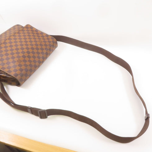 LOUIS VUITTON LV GHW Shelton MM Shoulder Bag N41149 Damier Ebene Brown