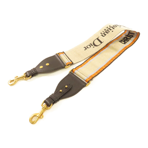 Christian Dior CD GHW Shoulder Strap Canvas Beigie
