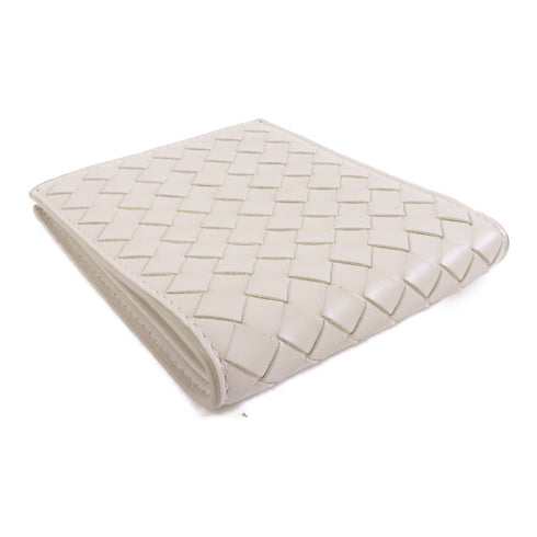 BOTTEGA VENETA BV Wallet Intrecciato Leather White