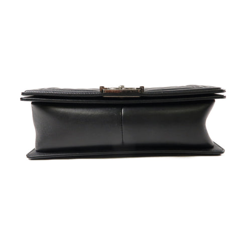 CHANEL CC SHW Boy Chanel 25 Chain Shoulder Bag A67086 Calfskin Leather Black