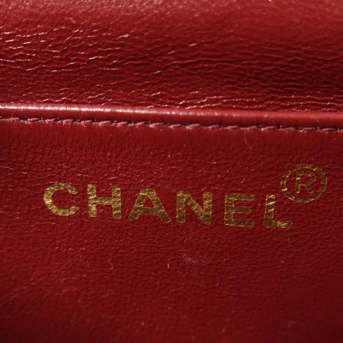 CHANEL Herringbone CC GHW Chain Shoulder Bag 2 Way Bag Calfskin Leather Black