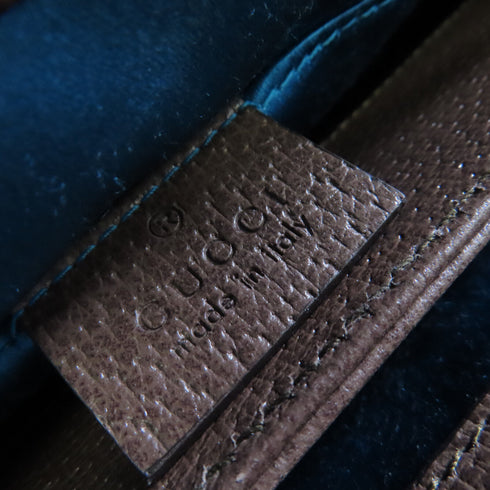 GUCCI GG GHW GG Supereme Shoulder Bag Coated Canvas 503877 Brown