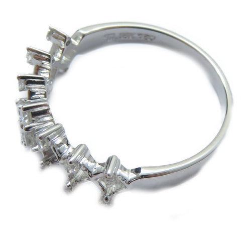 FINE JEWELRY 0.32ct Diamond Ring 18K White Gold US#6.25